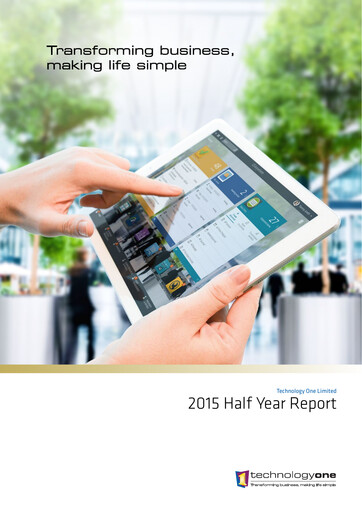 Thumbnail Technology One Half-year Report 2015-h1