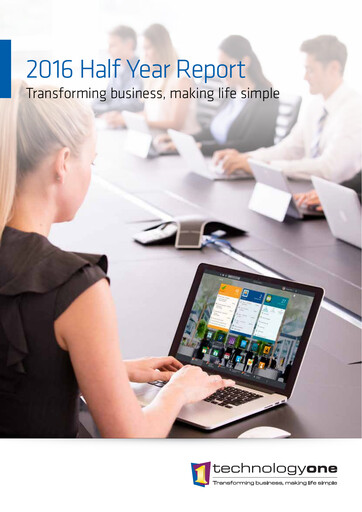 Thumbnail Technology One Half-year Report 2016-h1