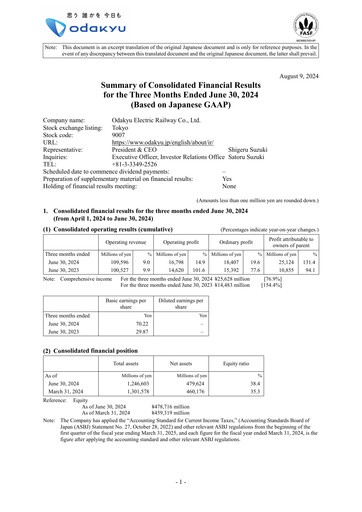 Thumbnail Odakyu Electric Railway Quarterly Report 2024-q1