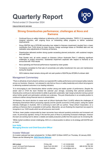 Thumbnail IGO Limited Quarterly Report 2025-q2