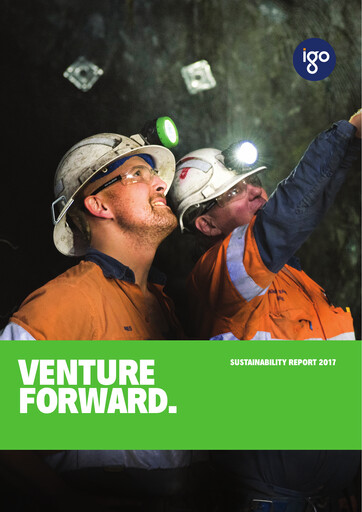 Thumbnail IGO Limited Sustainability Report 2017