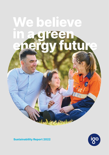 Thumbnail IGO Limited Sustainability Report 2022