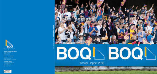 Thumbnail Bank of Queensland Annual Report 2010