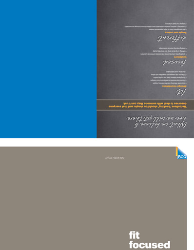 Thumbnail Bank of Queensland Annual Report 2012