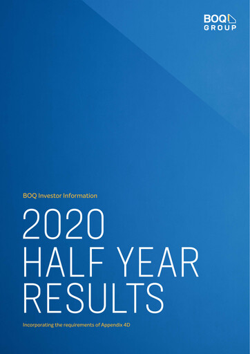 Thumbnail Bank of Queensland Half-year Report 2020-h1