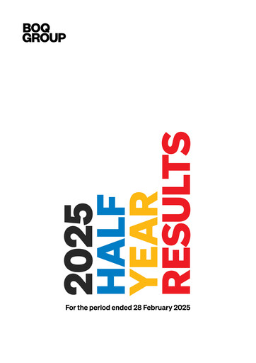 Thumbnail Bank of Queensland Half-year Report 2025-h1