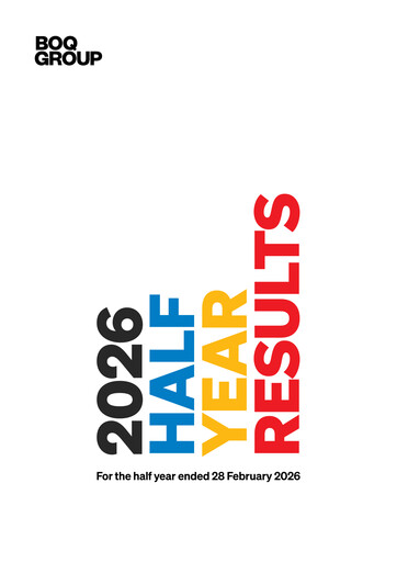 Thumbnail Bank of Queensland Half-year Report 2026-h1