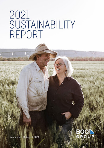 Thumbnail Bank of Queensland Sustainability Report 2021