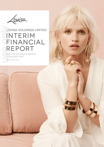 Miniature Lovisa Holdings Rapport semestriel 2017-h1