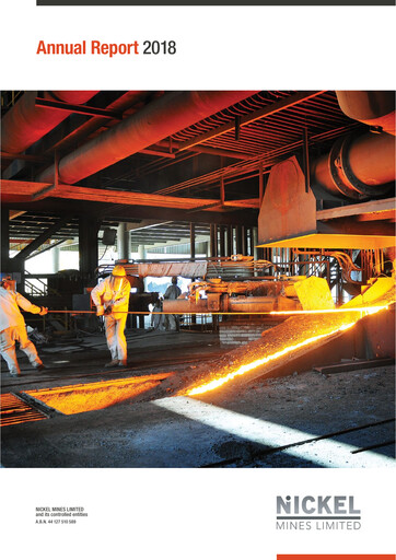 Thumbnail Nickel Industries Limited Annual Report 2018