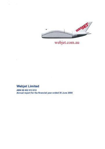 Thumbnail Webjet Limited Annual Report 2008