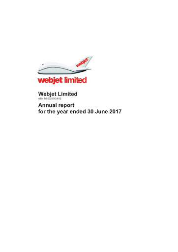 Thumbnail Webjet Limited Annual Report 2017