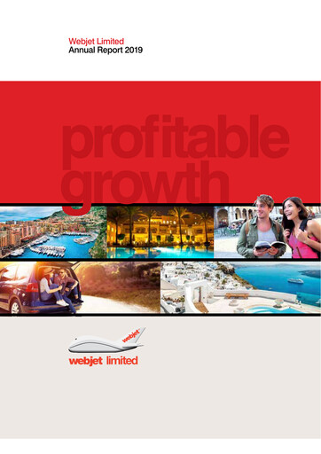 Thumbnail Webjet Limited Annual Report 2019
