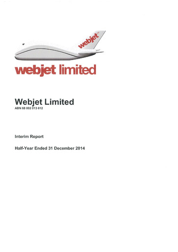 Thumbnail Webjet Limited Financial Report 2015-h1