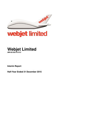 Thumbnail Webjet Limited Financial Report 2016-h1
