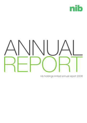 Thumbnail nib holdings limited Annual Report 2008