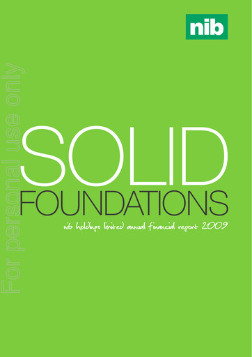 Thumbnail nib holdings limited Annual Report 2009