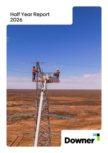 Thumbnail Downer EDI Limited Half-year Report 2025-2026-h1