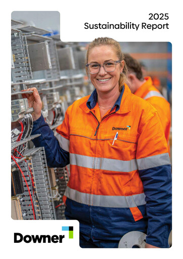 Vorschaubild Downer EDI Limited Nachhaltigkeitsbericht 2024-2025