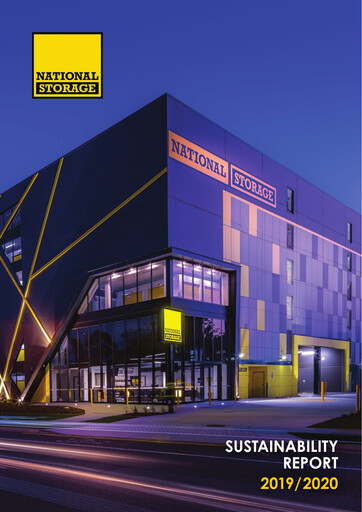 Thumbnail National Storage REIT Sustainability Report 2019-2020
