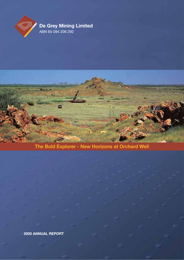 Thumbnail De Grey Mining Annual Report 2005