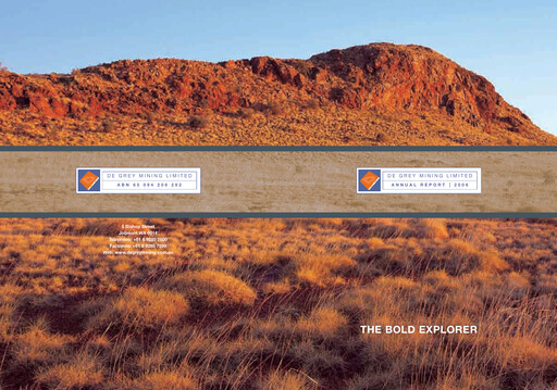 Thumbnail De Grey Mining Annual Report 2006
