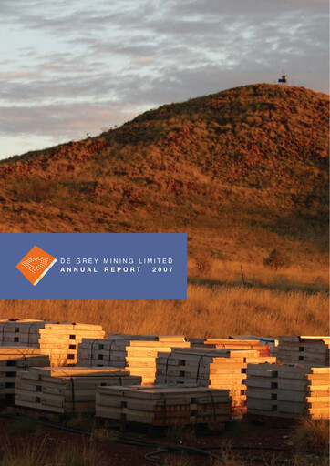 Thumbnail De Grey Mining Annual Report 2007