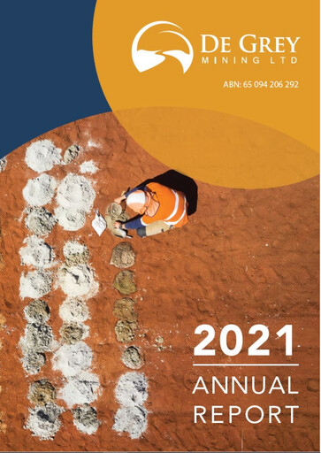 Thumbnail De Grey Mining Annual Report 2021