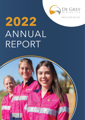 Thumbnail De Grey Mining Annual Report 2022