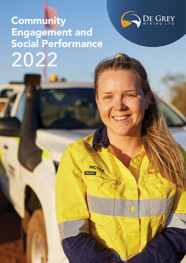 Thumbnail De Grey Mining Sustainability Report 2022