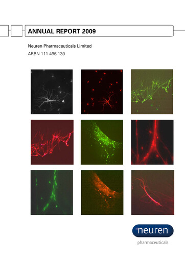 Thumbnail Neuren Pharmaceuticals Annual Report 2009