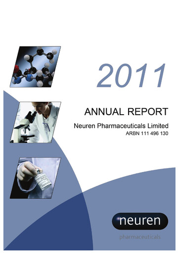 Thumbnail Neuren Pharmaceuticals Annual Report 2011