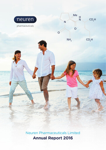 Thumbnail Neuren Pharmaceuticals Annual Report 2016