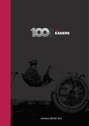 Miniature Eagers Automotive Limited Rapport annuel 2012