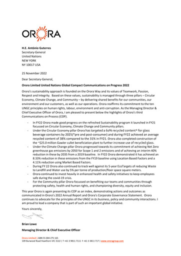 Vorschaubild Orora Limited ESG-Bericht 2022