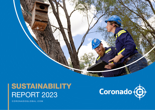 Thumbnail Coronado Global Resources Sustainability Report 2023