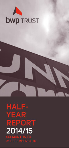 Thumbnail BWP Trust Half-year Report 2015-h1