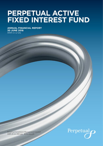 Thumbnail Perpetual Limited Annual Report 2018