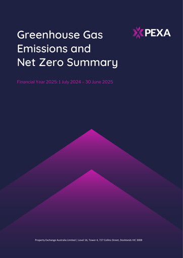 Vorschaubild PEXA Group ESG-Bericht 2025