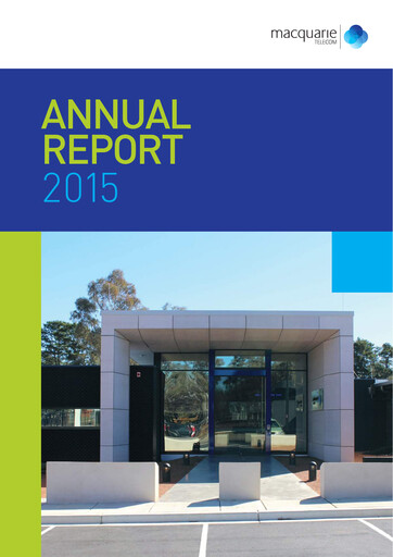 Miniature Macquarie Technology Group Rapport annuel 2015