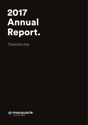 Miniature Macquarie Technology Group Rapport annuel 2017