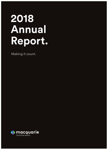 Miniature Macquarie Technology Group Rapport annuel 2018
