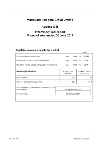 Miniature Macquarie Technology Group Rapport financier 2017