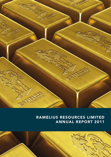 Thumbnail Ramelius Resources Annual Report 2011