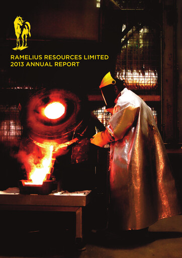 Thumbnail Ramelius Resources Annual Report 2013