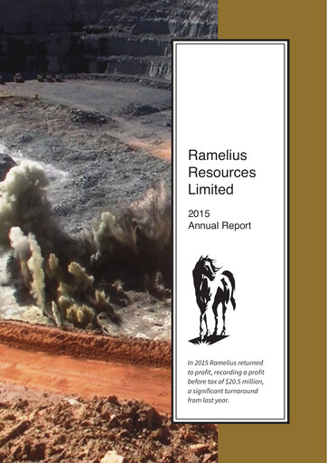 Thumbnail Ramelius Resources Annual Report 2015