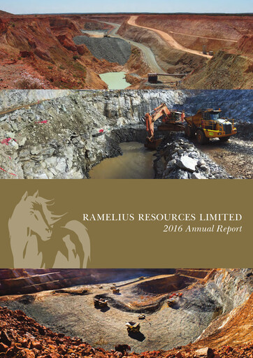 Thumbnail Ramelius Resources Annual Report 2016
