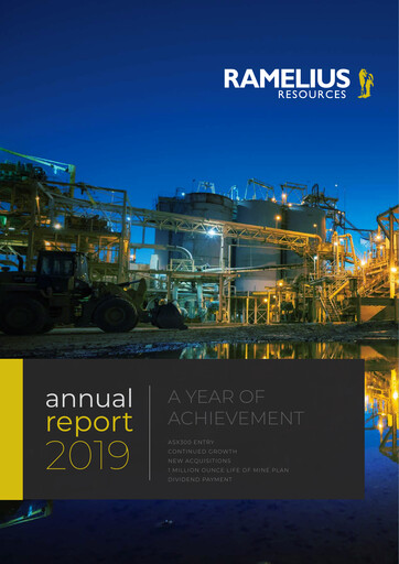 Thumbnail Ramelius Resources Annual Report 2019