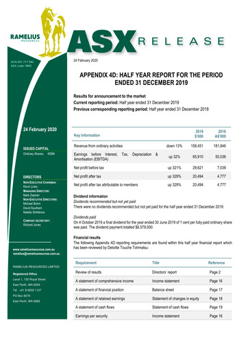Thumbnail Ramelius Resources Half-year Report 2020-h1