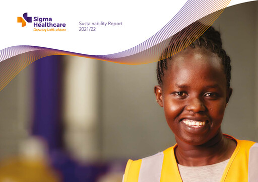 Vorschaubild Sigma Healthcare Nachhaltigkeitsbericht 2022
